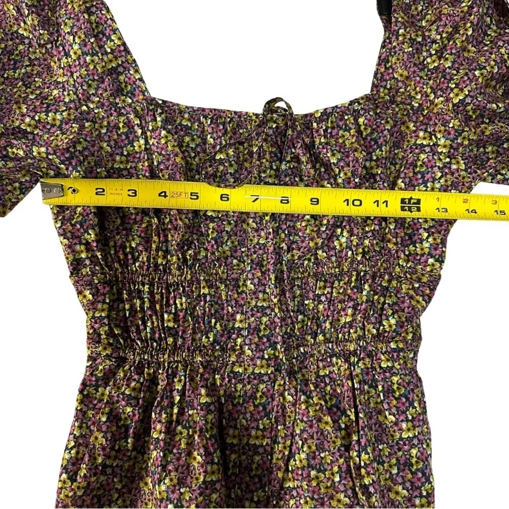 J. Crew Cinched Waist Top Liberty® Busy Izzy Print SZ 0 Cottagecore  NWOT